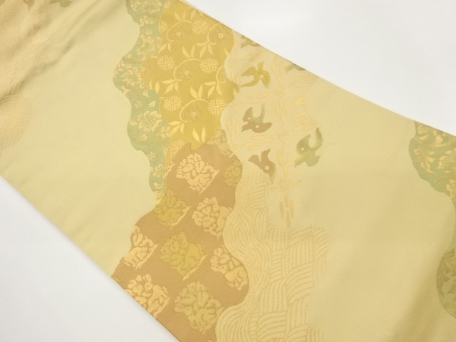 JAPANESE NAGOYA OBI / WOVEN MICHINAGADORI